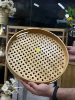 سینی گرد بامبو - Image 3