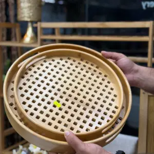 سینی گرد بامبو