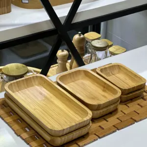 کاسه مستطیل بامبو